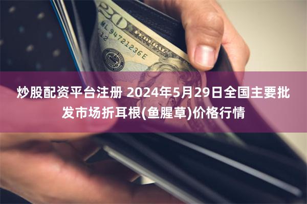 炒股配资平台注册 2024年5月29日全国主要批发市场折耳根(鱼腥草)价格行情