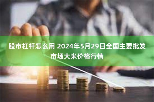 股市杠杆怎么用 2024年5月29日全国主要批发市场大米价格行情