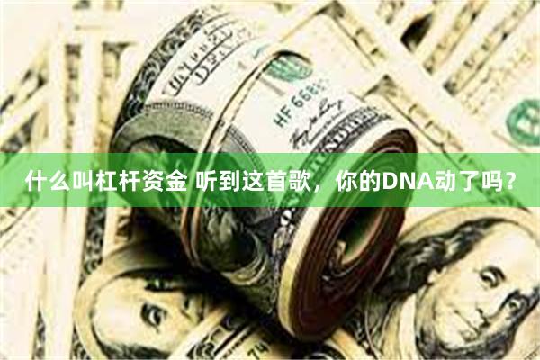 什么叫杠杆资金 听到这首歌，你的DNA动了吗？