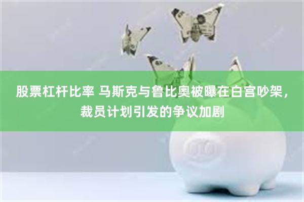 股票杠杆比率 马斯克与鲁比奥被曝在白宫吵架，裁员计划引发的争议加剧